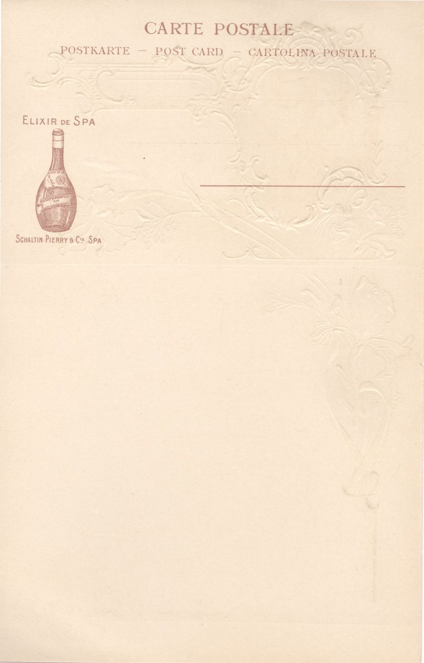 Cartoline: Menu-/Speisekarte neutral  im Jugendstil – Nuovo (secondo la descrizione) da Biel/Bienne venduto da 07helios032 1
