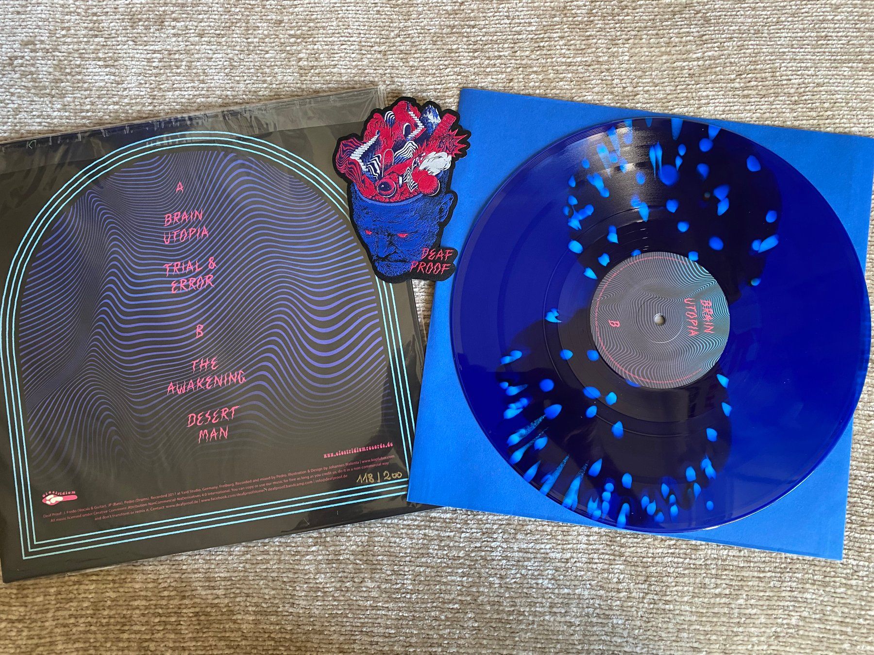 Schallplatten: Deaf Proof – Brain Utopia / Splatter LP – Neu (gemäss Beschreibung) aus Basel von Dinosauce 1