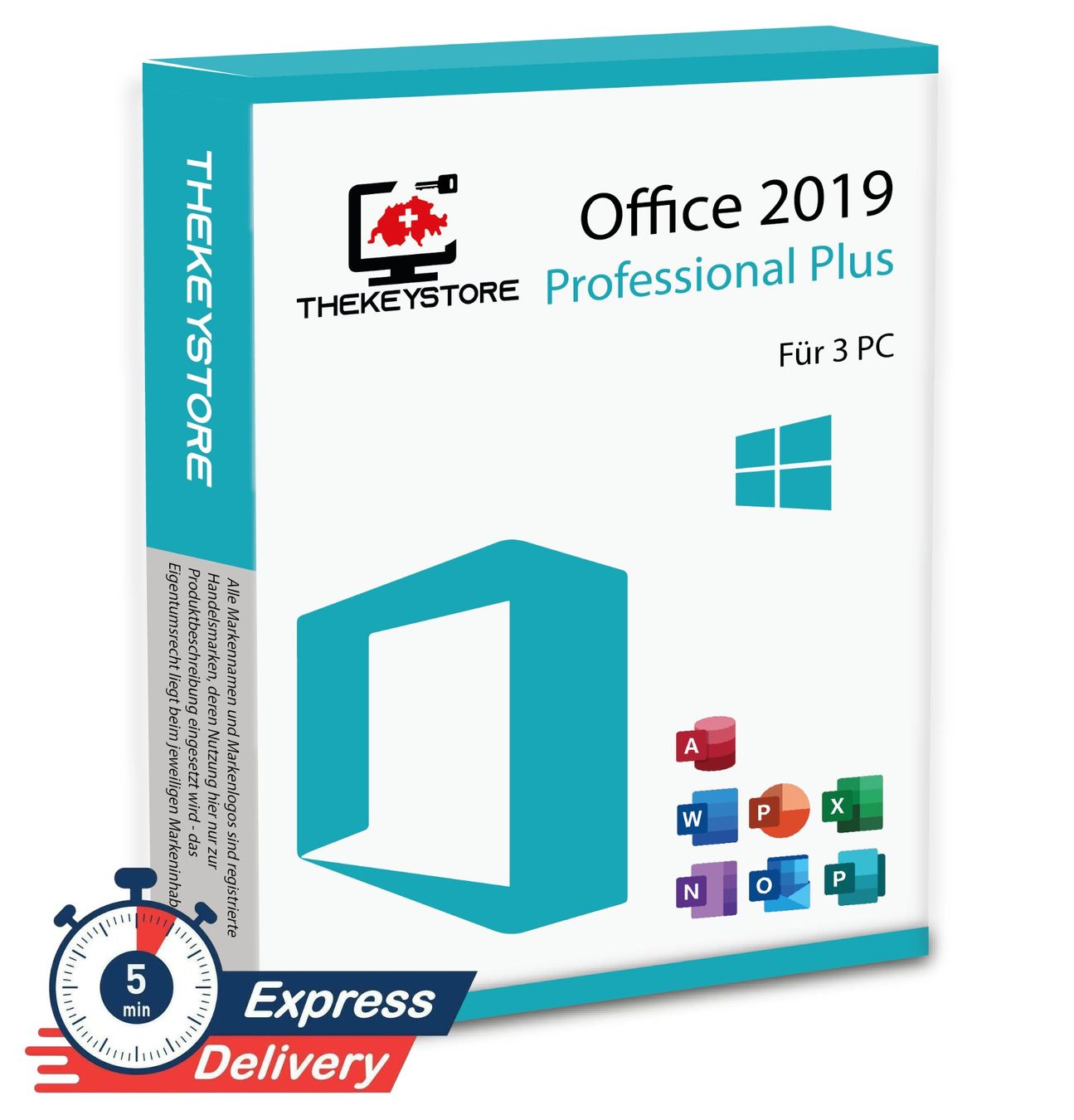 Microsoft Software: Microsoft Office 2019 Professional Plus - Für 3 PC – Usato da Luzern venduto da TheKeyStoreSchweiz