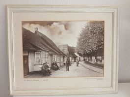 Vintage Schleswig Print, Antique Framed Photography Art