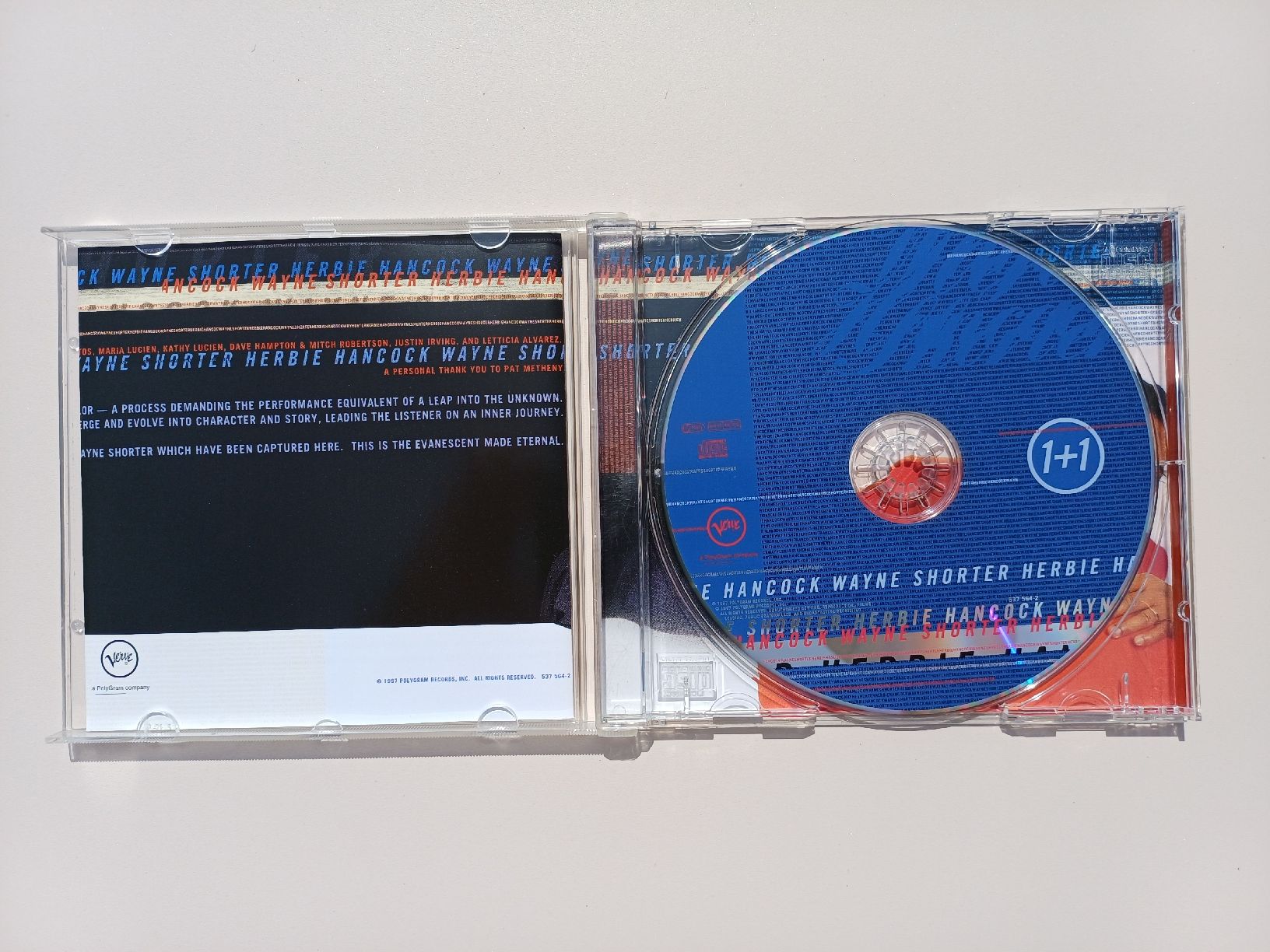 CD: Herbie Hancock / Wayne Shorter "1+1" CD – Nuovo (secondo la descrizione) da Begnins venduto da Drastic-Sound 2
