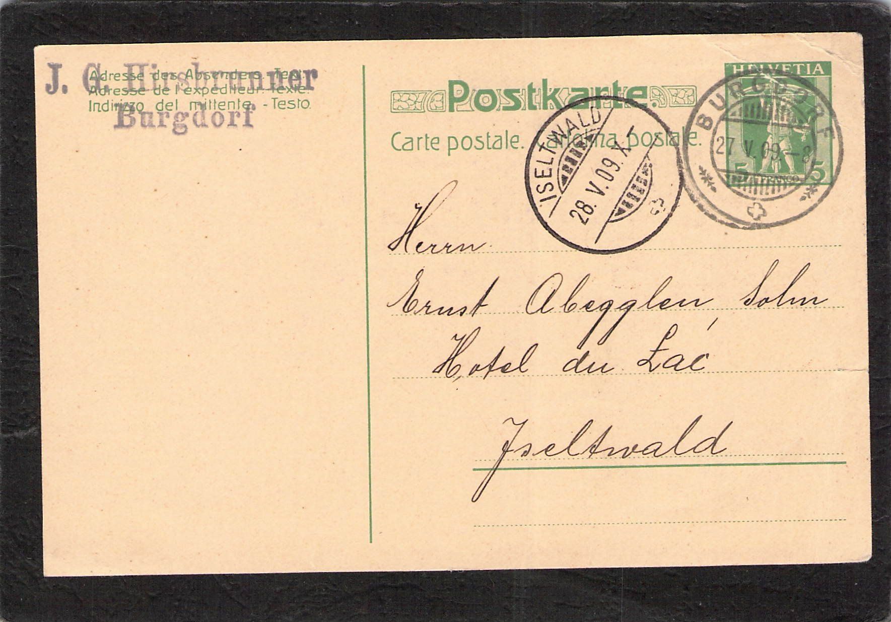 Tutti i francobolli: Suchard PK 036.SUCH 39 , gel. 27.V.1909 – Usato da Reichenburg venduto da Pipo-67 1