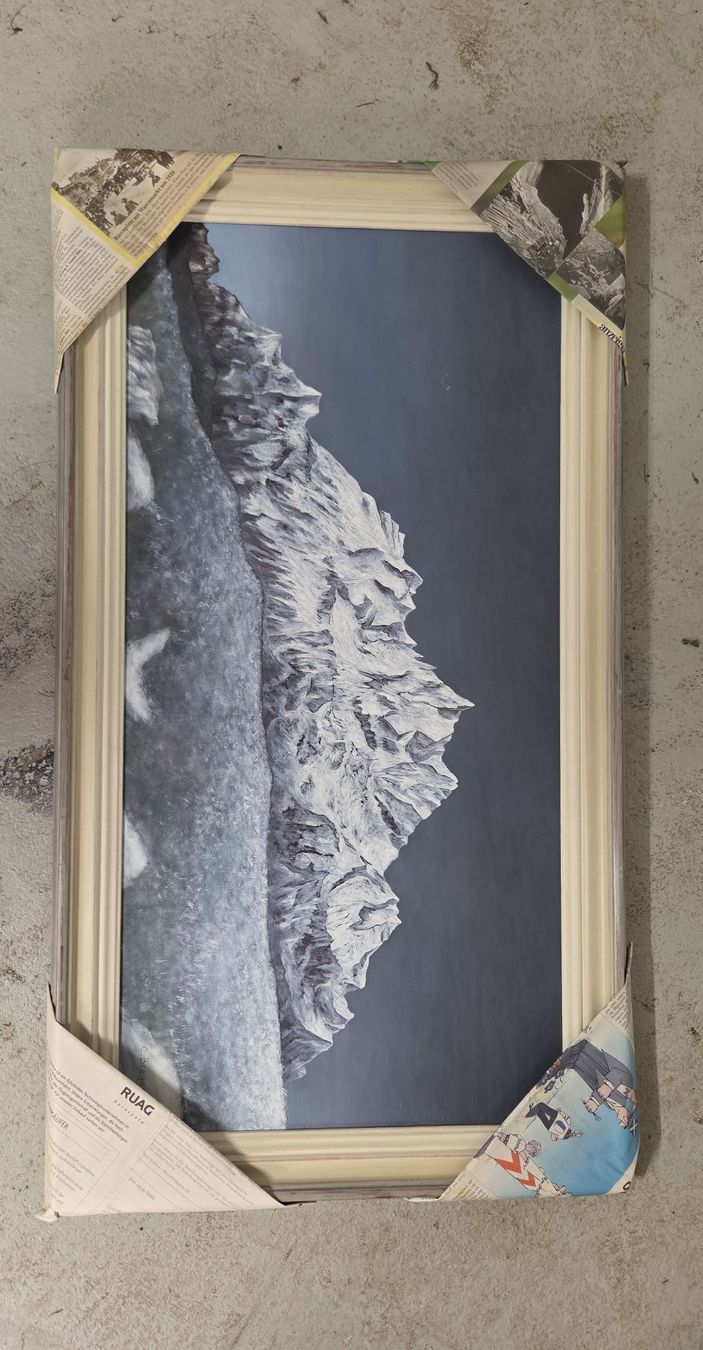 Gemälde: Berglandschaft Gemälde mit Rahmen – Gebraucht aus Ballwil von fab_y6qr