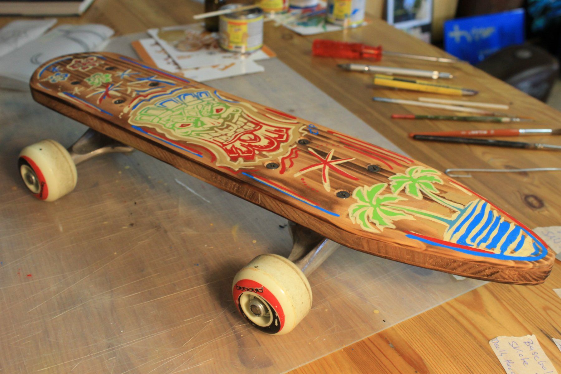Skateboards: ALOHA TIKI Skateboard Unikat Handmade – Nuovo (secondo la descrizione) da Willisau venduto da Pzm81 1