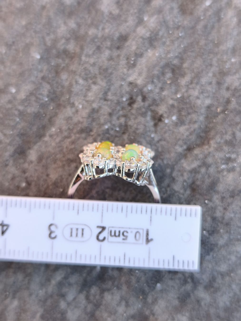 Anelli: Opal Ring, Sterling Silver, Vintage Style, Gr. Verstellbar – Nuovo (secondo la descrizione) da St. Gallen venduto da GIULESGG 5