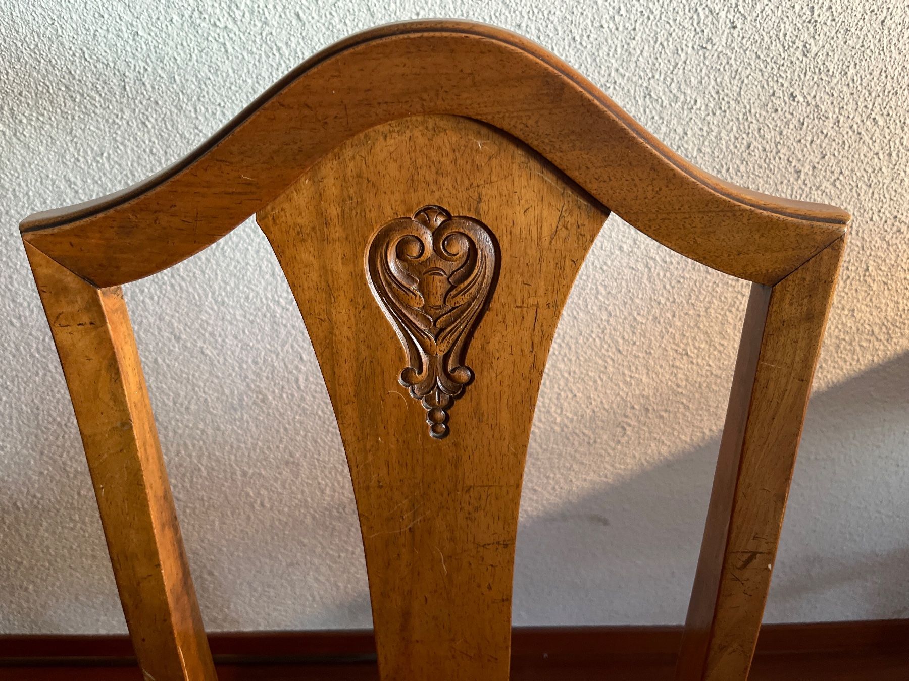 Sedie: Vintage Stuhl, Holz & Samt – Usato da Luzern venduto da Jiggy_8898 6