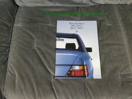 Mercedes-Benz E-Klasse W124 1984/12 Prospekt deutsch