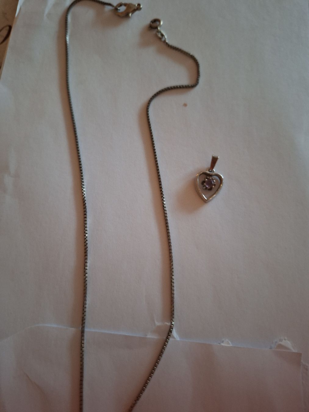 Catenine: chaine argent 925 et pendentif 800 – Nuovo (secondo la descrizione) da Genève venduto da Cristin1