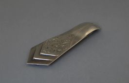 Seltene Schalspange Tuchclip 925 Silber