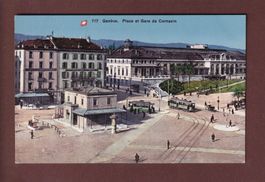GENEVE - Place et Gare de Cornavin - Tram