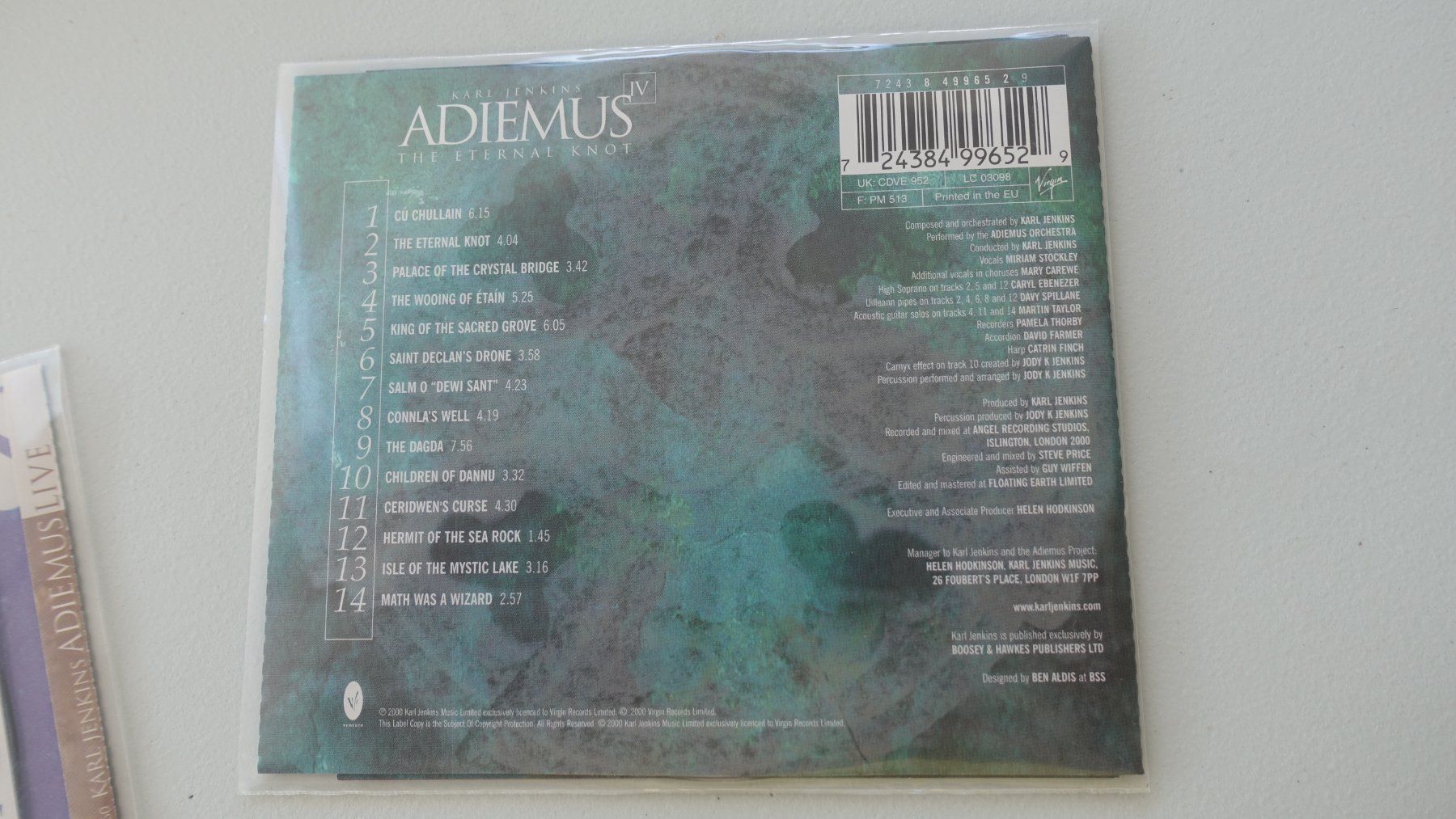 CD: CD - Adiemus - THE ETERNAL KNOT – Usato da Schwyz venduto da Burnsdesign 1