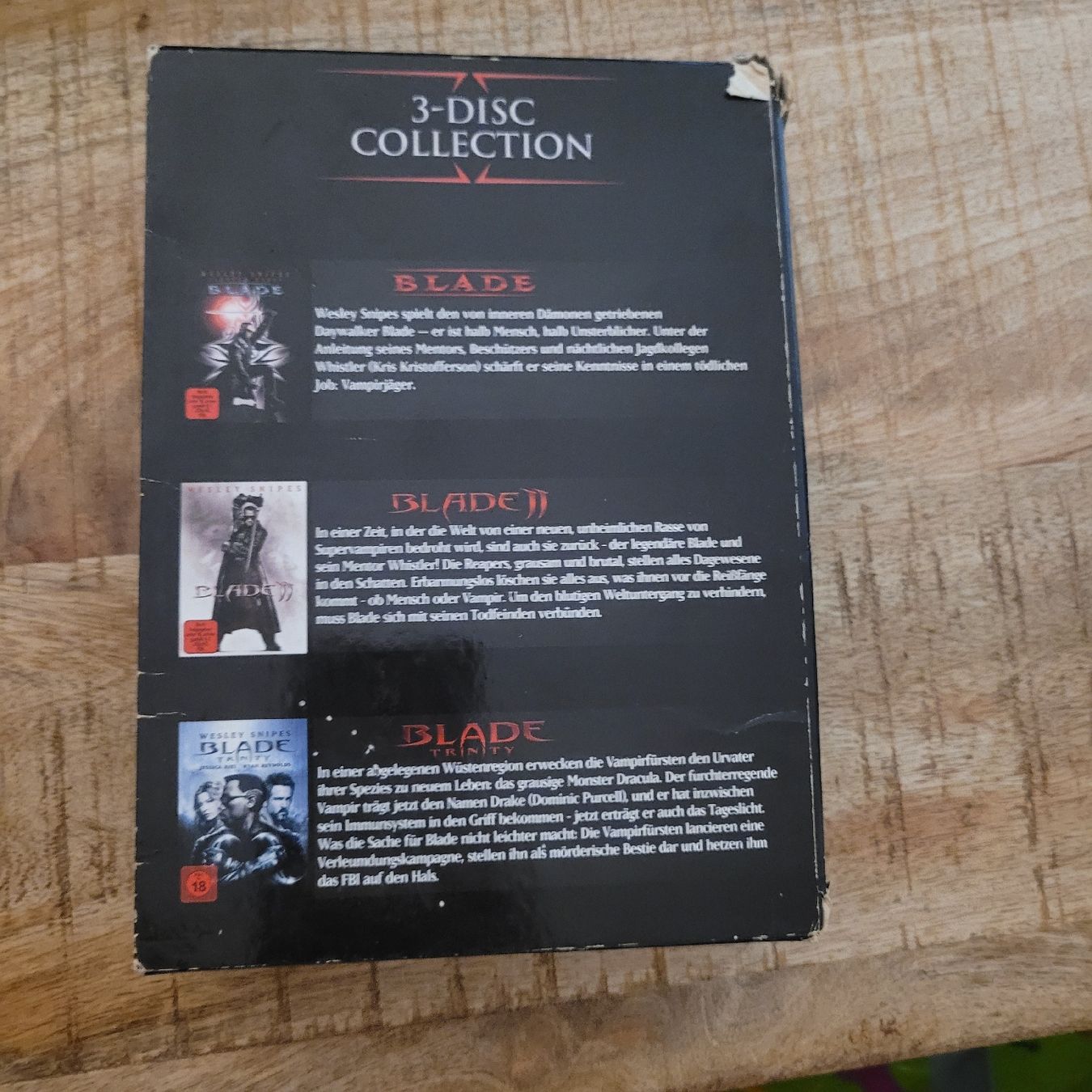 Alle DVDs: Blade Trilogy dvd Wesley Snipes – Gebraucht aus Volketswil von uffdu 2