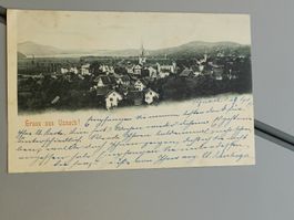 Alte PK / Gruss aus Uznach - Gelaufen 1899