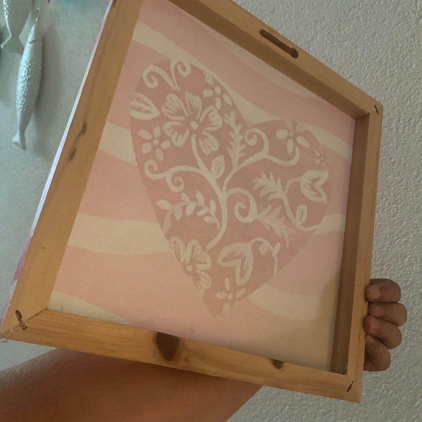 Poster & Bilder: Bild Herz mit Muster, Pink 28x28cm – Gebraucht aus St. Gallen von Miousch 6