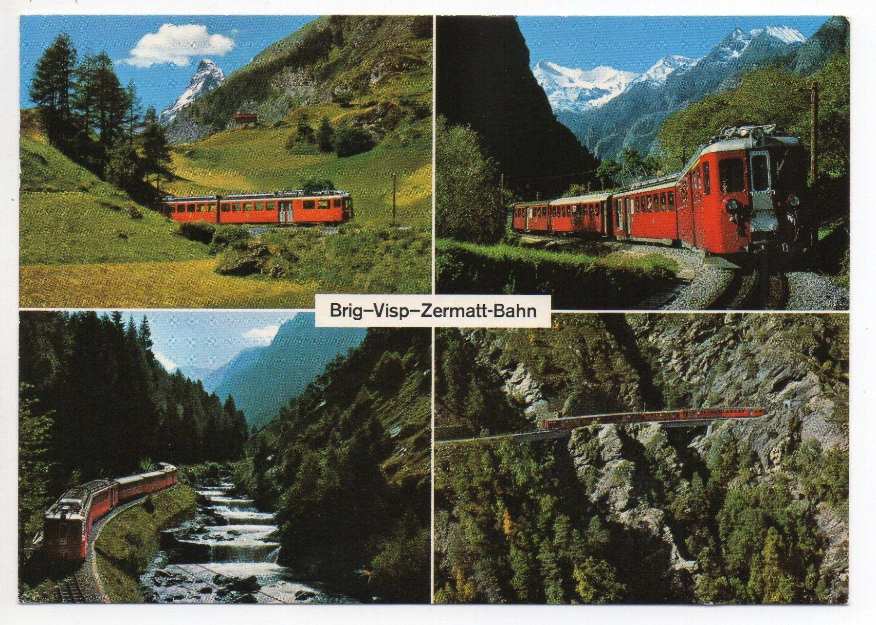 Cartes postales: BRIG-VISP-ZERMATT-BAHN – D'occasion à Jona par philajona