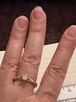 Joli solitaire plaqué 53 pierre  moissanite neuve