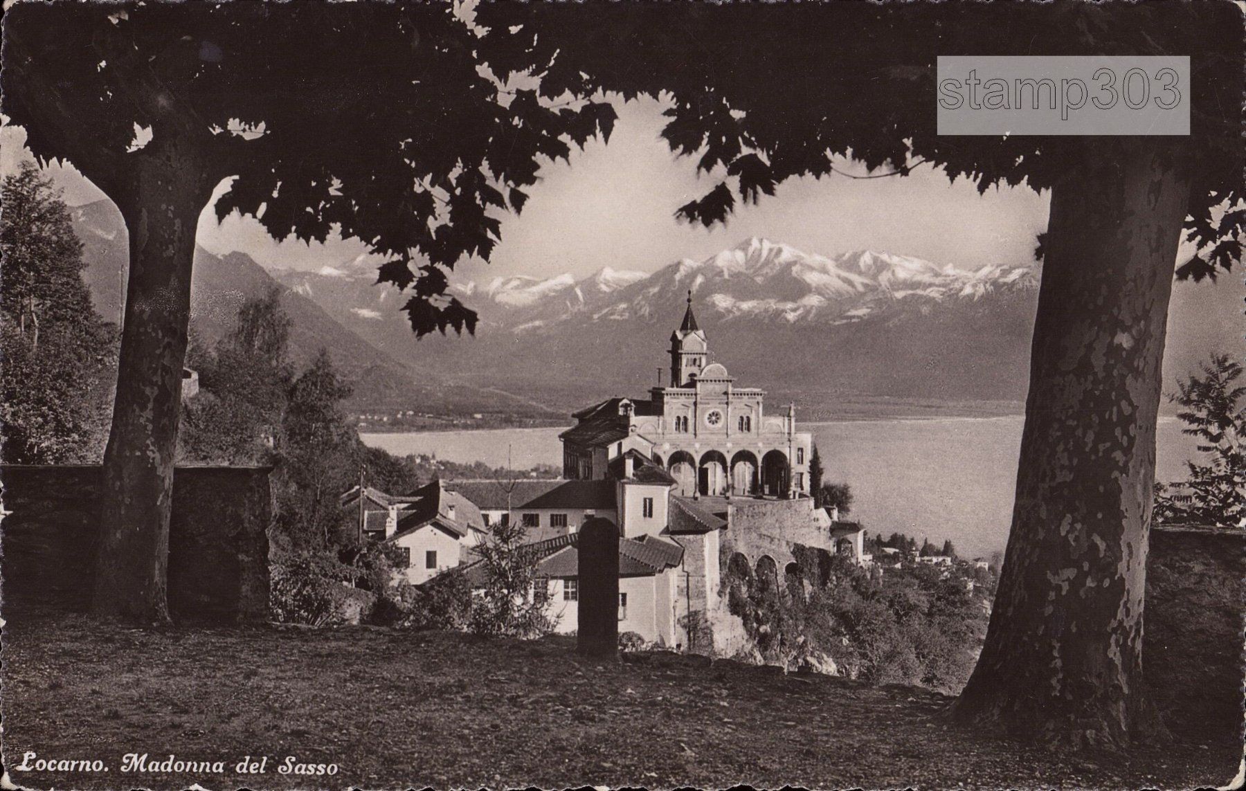 Ansichtskarten: AK Locarno. Madonna del Sasso – Gebraucht aus Eggersriet von glasshouse3egg