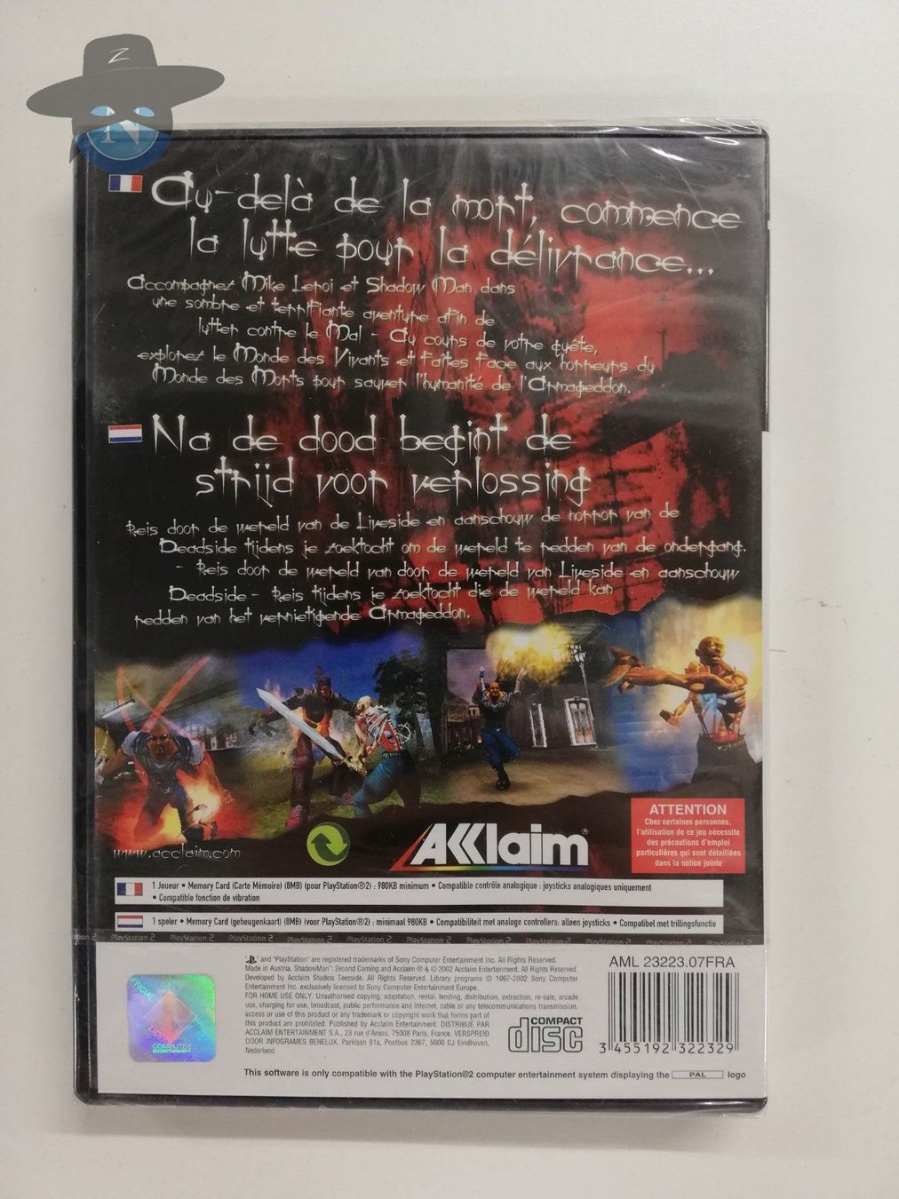 Sony Giochi: Shadow man 2econd coming / FRANCAIS / PS2 /  neuf, sealed – Nuovo (secondo la descrizione) da St. Gallen venduto da zorro_dc 1