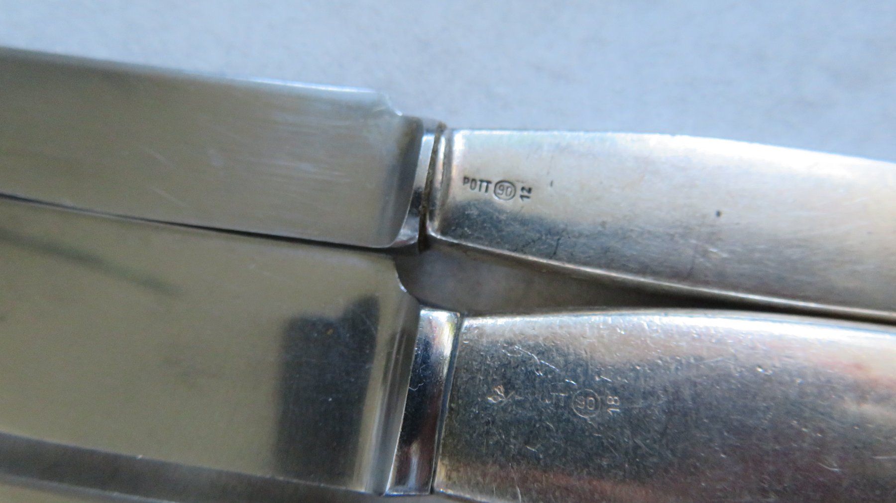 Pott Posate: Vintage Pott Messer Versilbert – Usato da Pfungen venduto da arteo 6