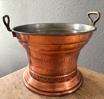 Antikes Kupfer Gefäss Topf Blumentopf Übertopf 15.5 cm