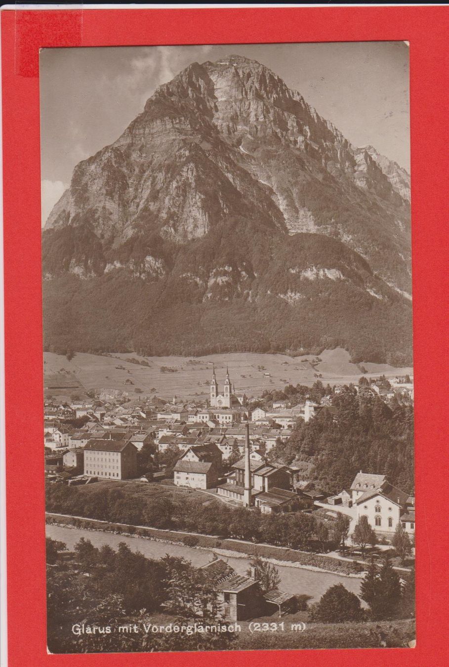 Ansichtskarten: Glarus   -   alte Ansichtskarte um 1921 – Gebraucht aus Vitznau von Ropaku