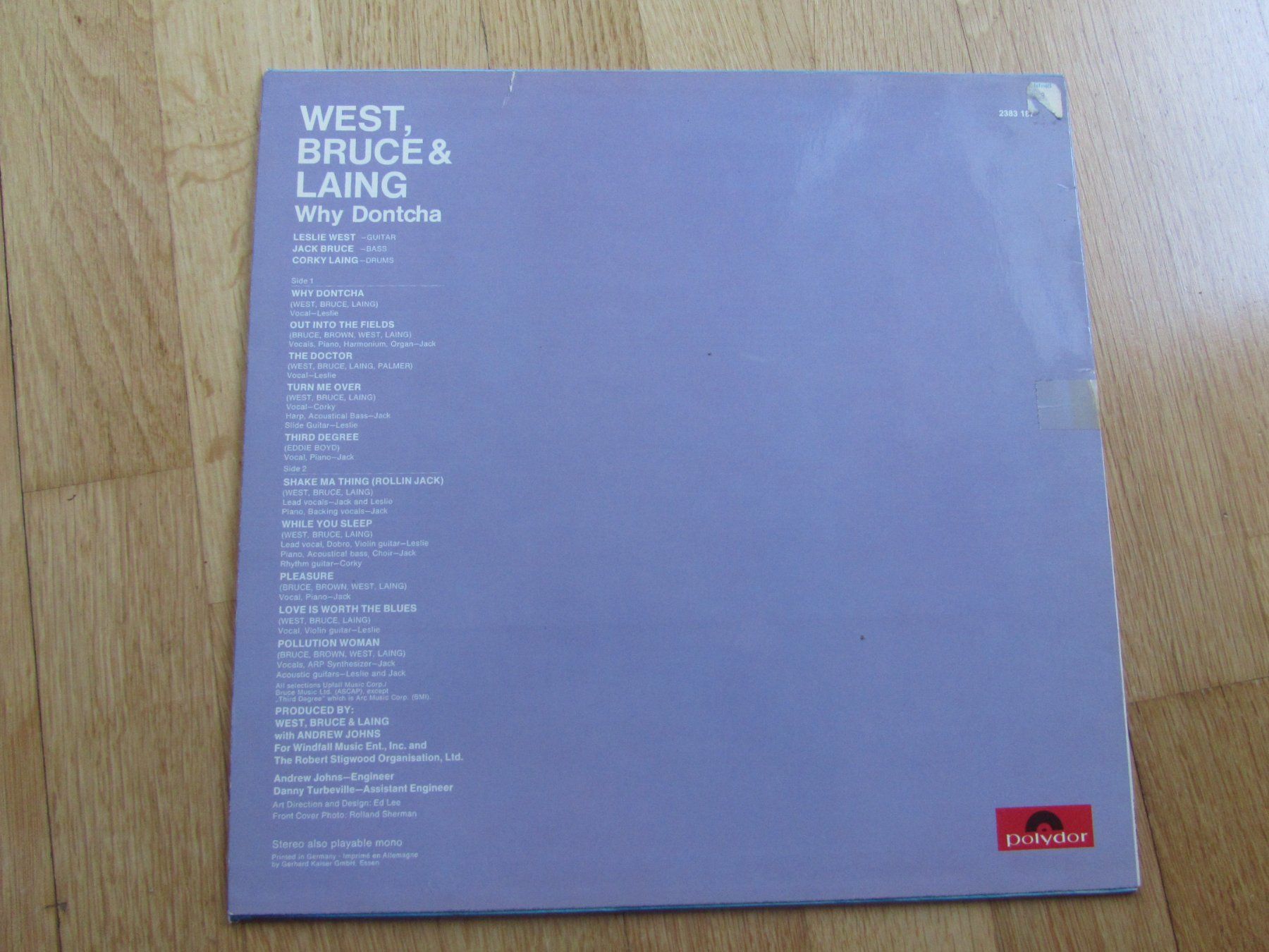 Dischi in vinile: West, Bruce & Laing - Why Dontcha,   Blues-Rock LP – Usato da Seengen venduto da mikelele 3