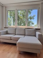 Ecksofa hellgrau mit Recamiere guter Zustand gebraucht