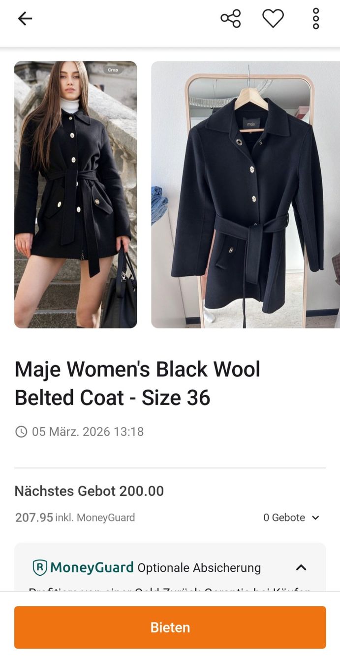 Maje Cappotti: Maje Mantel 34/XS – Nuovo (secondo la descrizione) da Bronschhofen venduto da eve_l8y7 4
