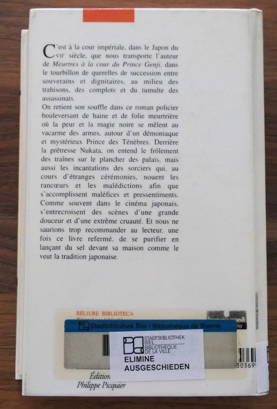 Bücher: Seio Nagao  -  Le Prince des Ténèbres – Gebraucht aus Biel/Bienne von Crismail 1