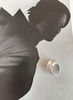 Swarovski Ring mit Stein und kleinen Steinchen Gr 58
