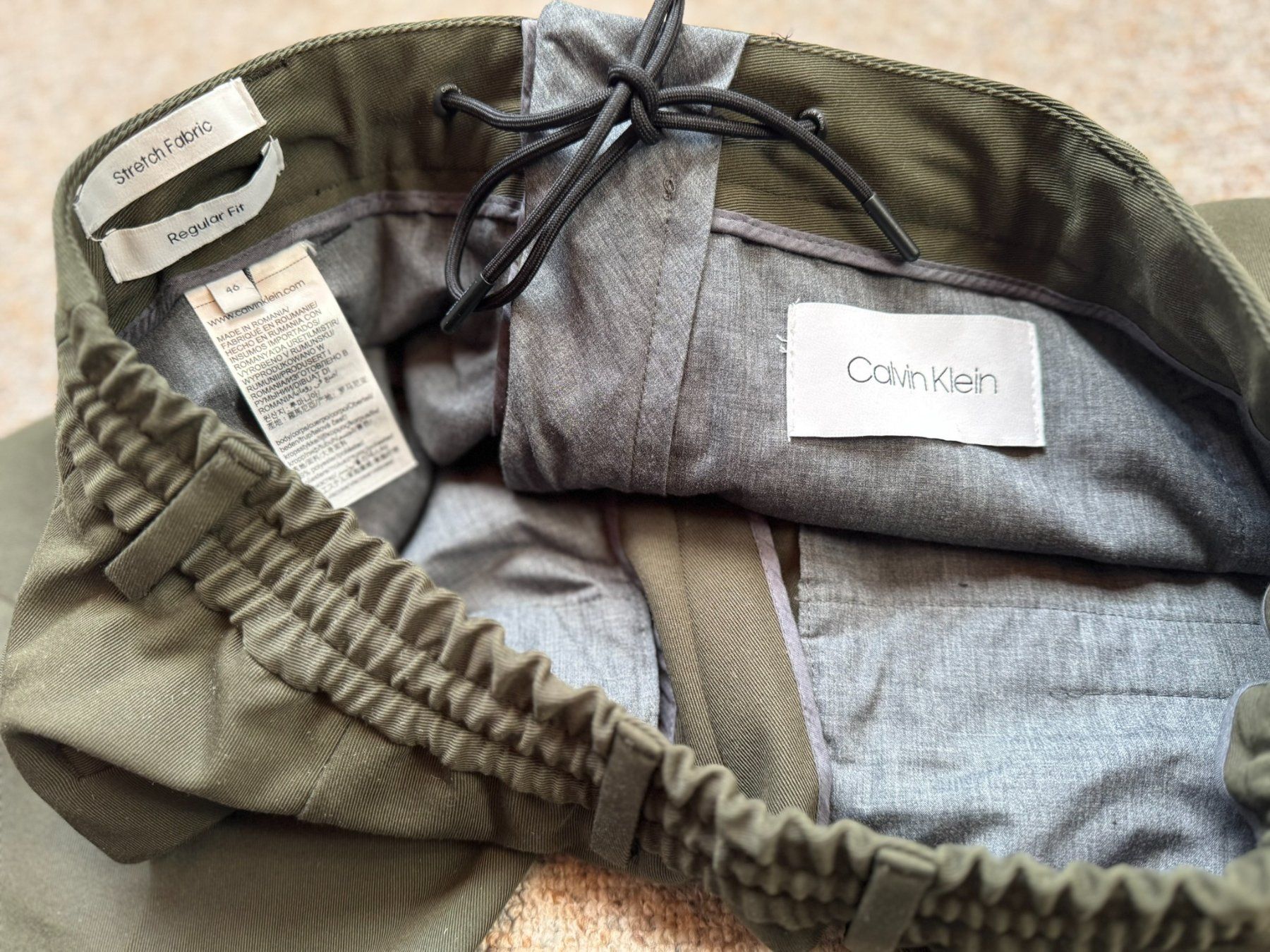 Calvin Klein Pantaloni: Calvin Klein Damenhose Stretch Regular Fit – Usato da Unterseen venduto da Naga99 2
