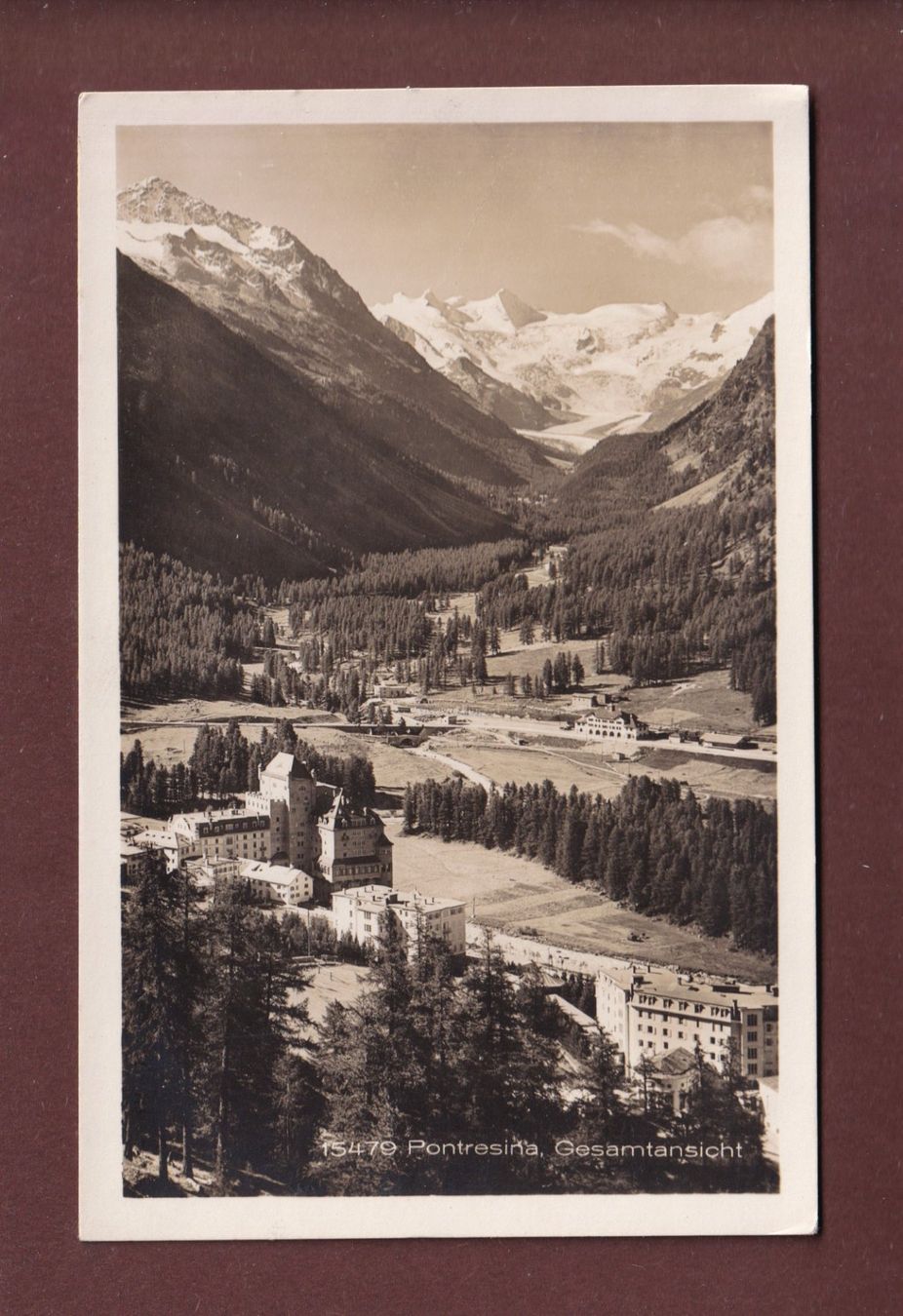 Ansichtskarten: PONTRESINA - Teilansicht – Gebraucht aus Pully von nicecards-shop