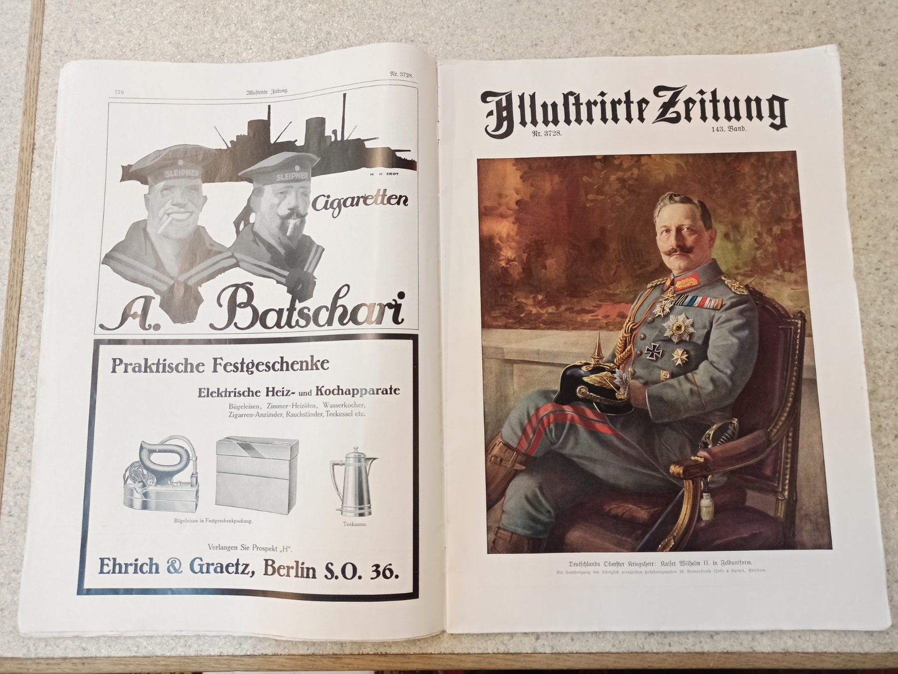 Riviste & Magazine: Jllustrierte Zeitung Nr. 3728 1914 – Usato da Reiden venduto da Zofi-Brocki 2