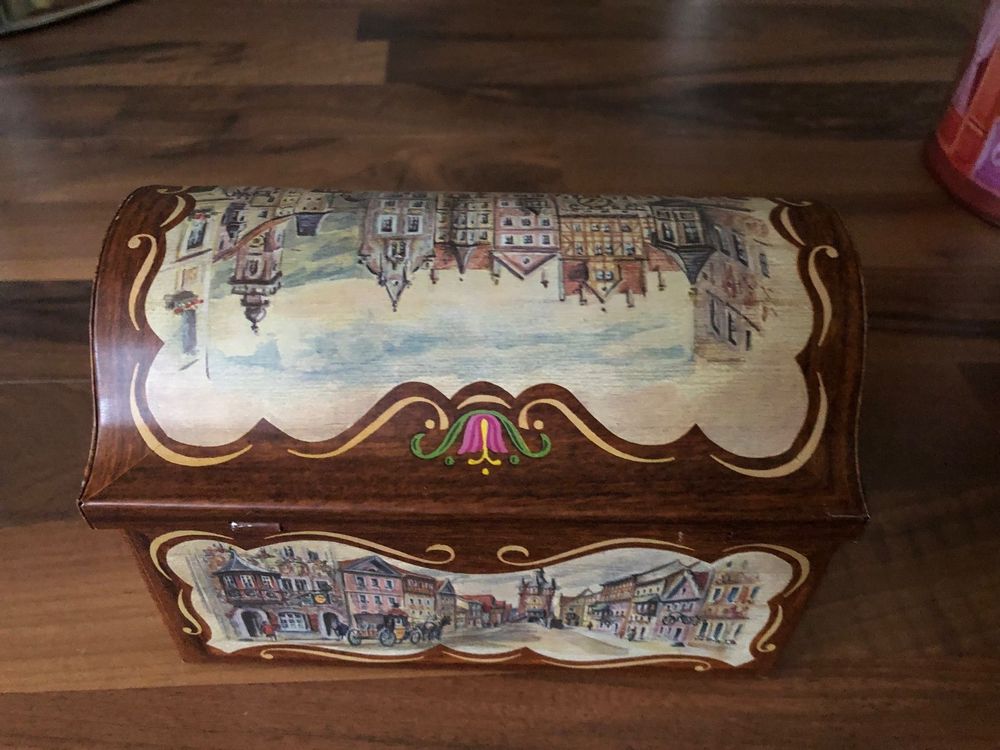 Ipetboom Vintage Blechdose Mit Schloss & Schlüssel – Weiße Aufbewahrungsbox, Metallbox Für Schmuck, Süßigkeiten, Andenken