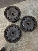 3 Stahlfelgen VW, 6Jx15H2 ET38 + 4 Radkappen, Top Zustand