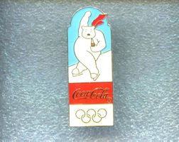 Coca Cola  Eisbär  Eisschnelllauf