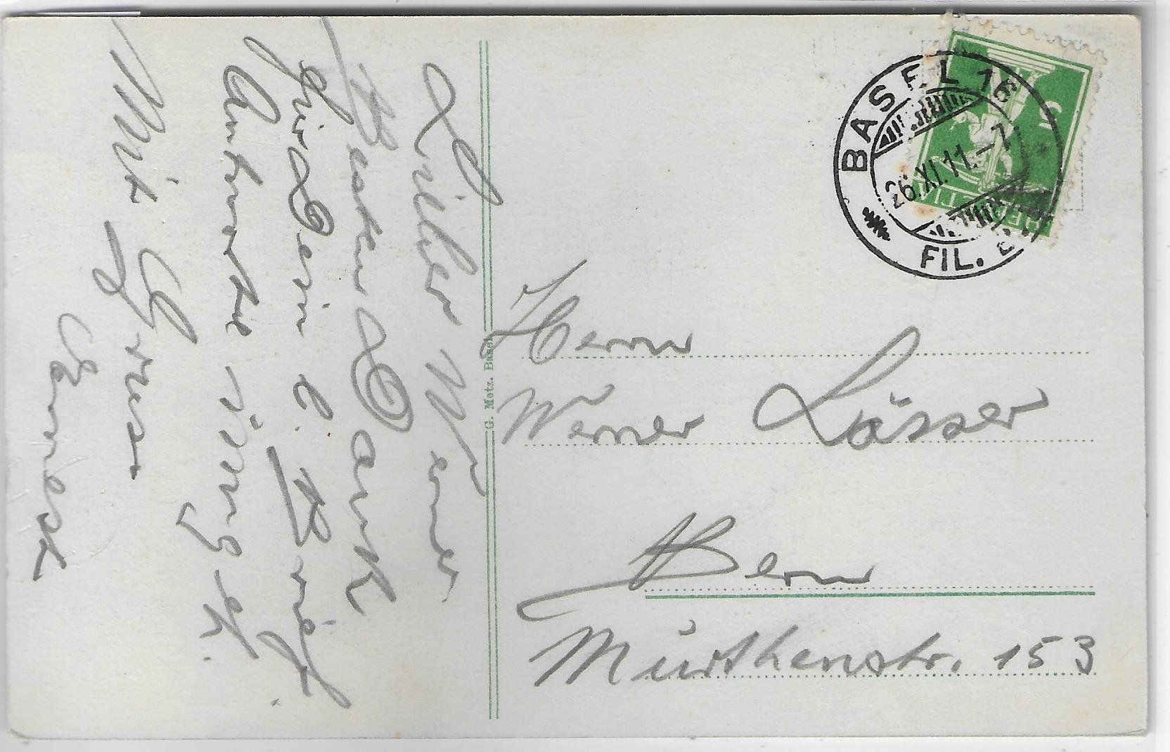 Cartoline postali: Basel - Pauluskirche - Litho – Difettoso da Ettingen venduto da Kartenplanet 1