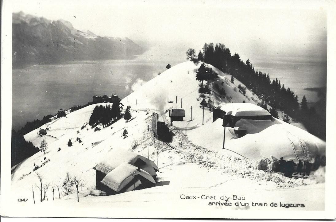 Cartoline postali: AK Caux  VD  Bahn – Usato da Appenzell venduto da mai25