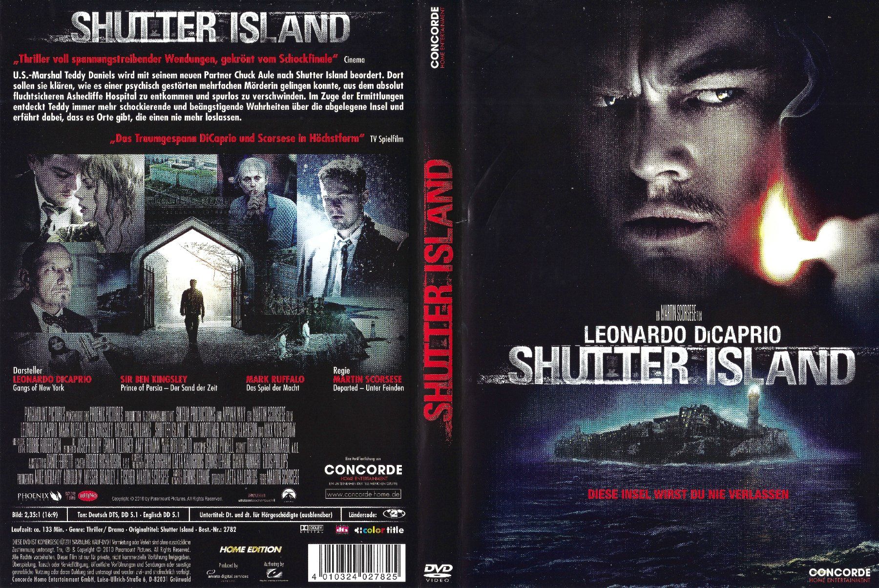 Tutti i DVDs: Shutter Island (2010) – Usato da Zürich venduto da Cineasten