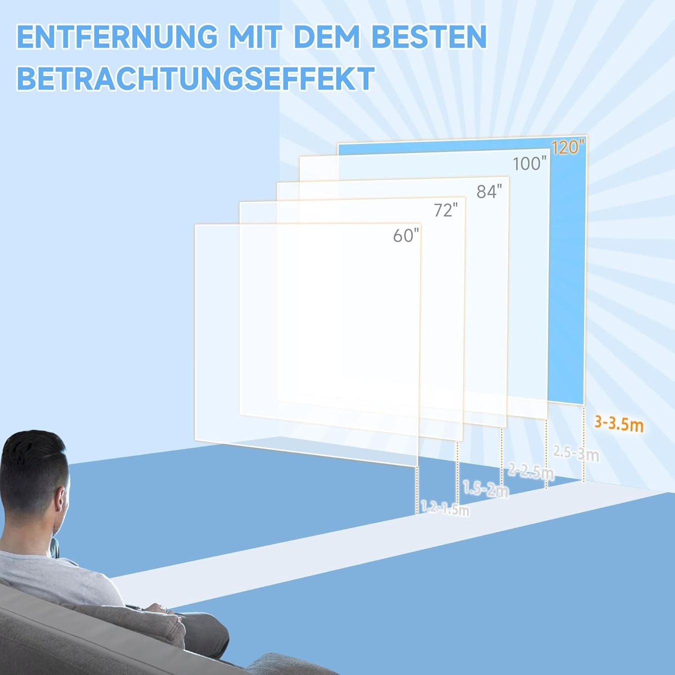 Leinwände: Beamer-Leinwand 266 x 149 cm – Neu und originalverpackt aus Bottighofen von zaap 5