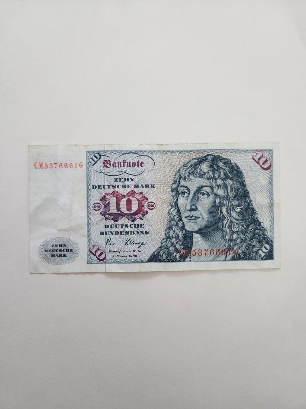 Banconote: Banknote 10 Deutsche Mark 1980 – Usato da Oftringen venduto da Leleni
