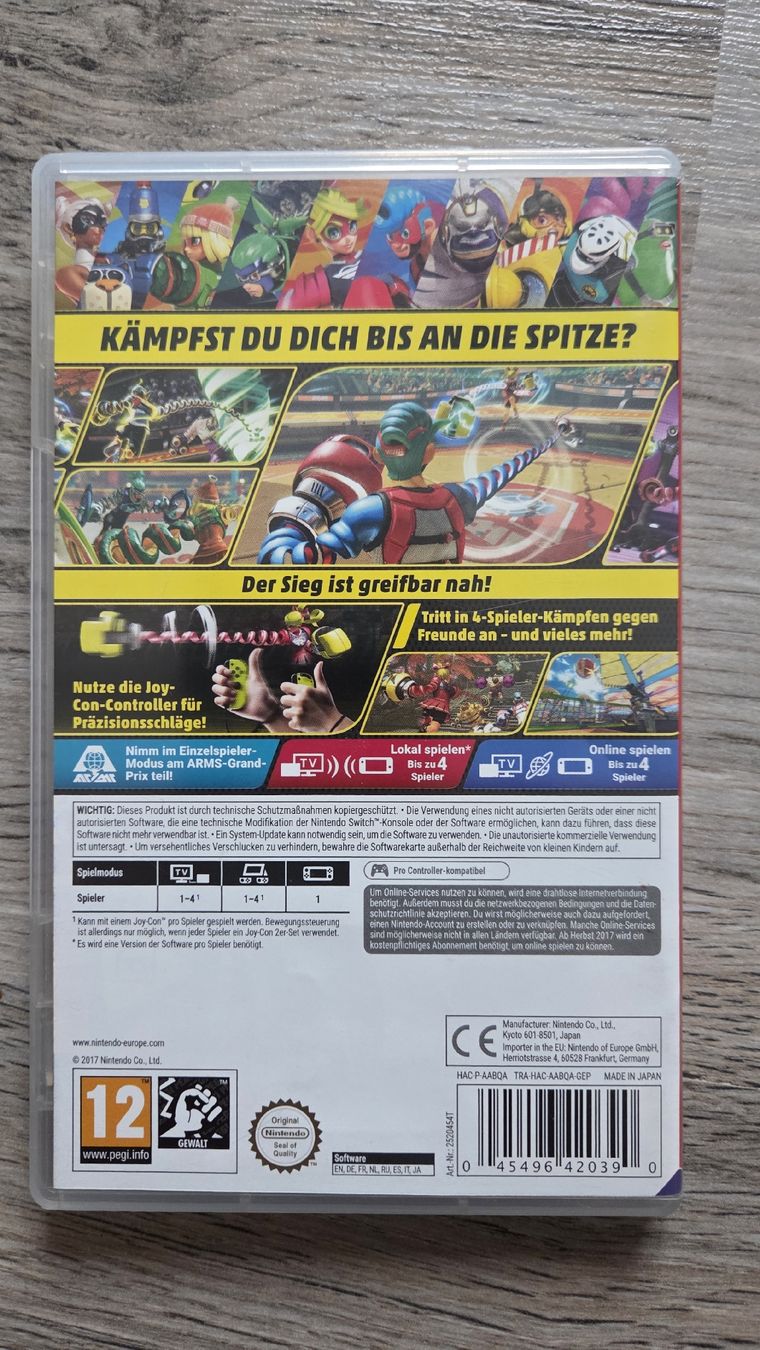 Nintendo Giochi: ARMS Nintendo Switch Neuwertig – Nuovo (secondo la descrizione) da Effretikon venduto da easyjones 1