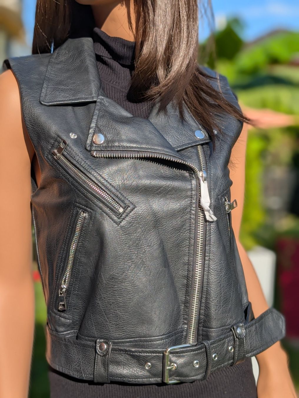 Only Gilet & Giacche senza maniche: ONLY - KUNSTLEDER GILET - NEU - GR. M – Nuovo e nell'imballaggio originale da Cugnasco venduto da tizianaq 2