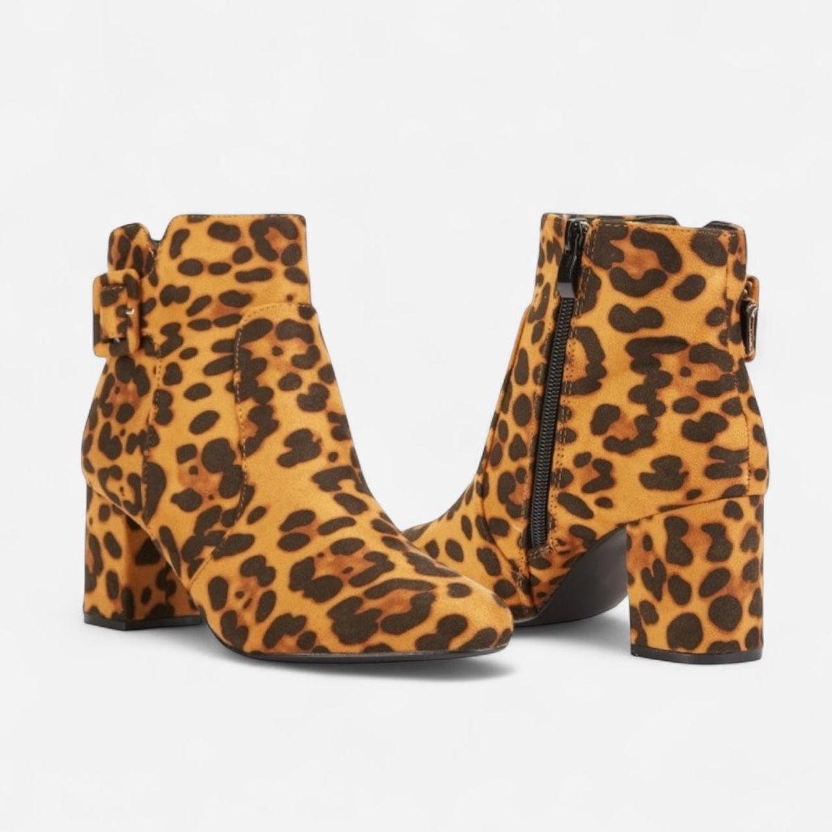Damenschuhe: Leopard Print Ankle Boots – Neu (gemäss Beschreibung) aus Basel von 1moonstar
