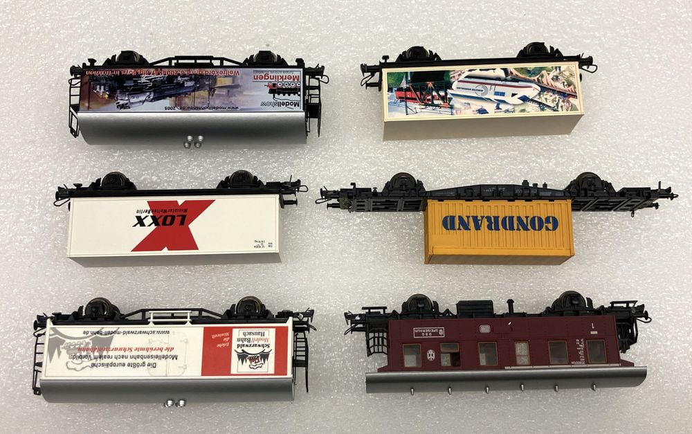 Roco Modelleisenbahnen: Roco H0= 5x Güterwagen - 1x DSG Speiseraum DB - NEUWERTIG – Neu (gemäss Beschreibung) aus Thun von retoolinoo 6