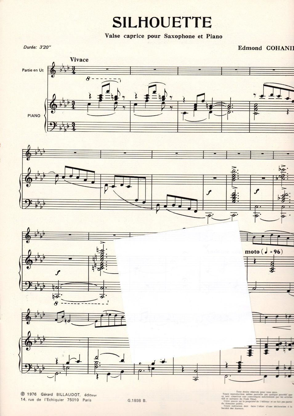 Libri: Musiknoten Saxophon – Usato da Wangen SZ venduto da bockmattli07 8
