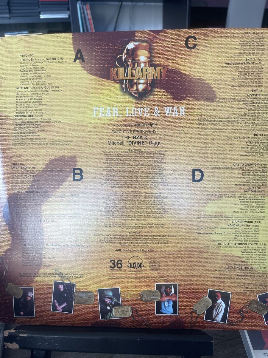Dischi in vinile: Killarmy / Fear Love & War  – Nuovo (secondo la descrizione) da Dagmersellen venduto da stonefinger 1