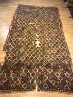 Kelim Teppich Fragment antik 376 x 203 cm sehr schöne Farben