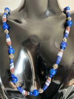 Collier vintage en lapis-lazuli et argent 925