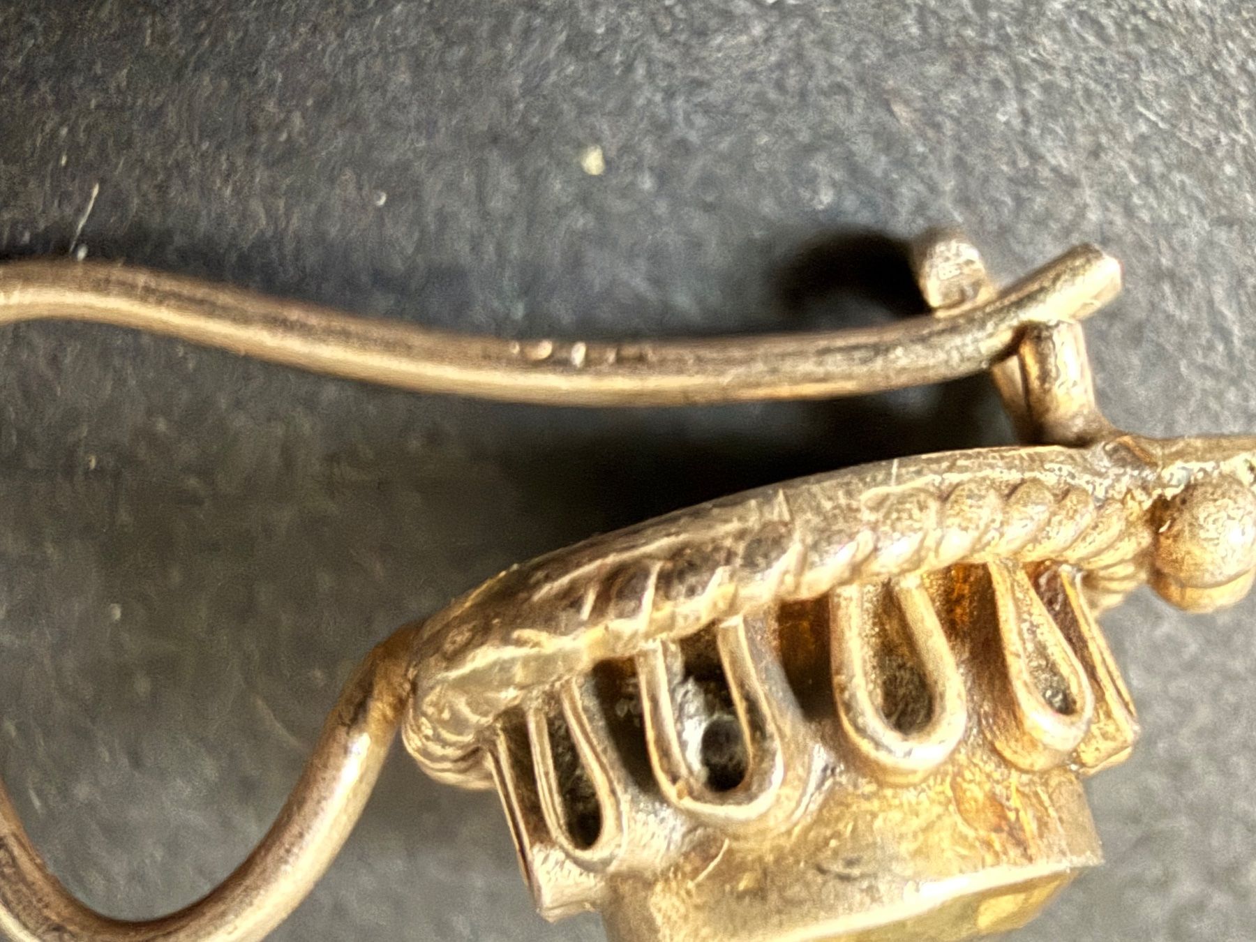 Boucles d'oreille: Silber Ohrringe mit Citrin, vergoldet – D'occasion à Spiegel b. Bern par Rogger72 5